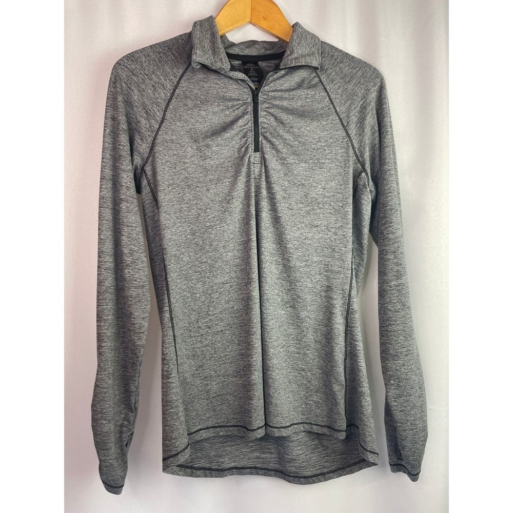 C9 Champion Heathered Black 1/4 Zip Pullover Women Medium